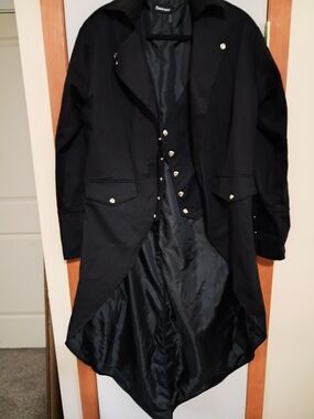 Black Men's Tailcoat Jacket